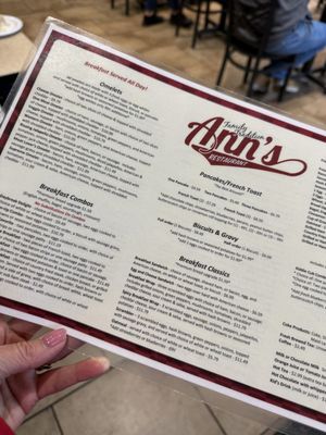 Menu photo 4 Ann's Restaurant Franklin, IN Menu photo 4 Ann's Restaurant Franklin, IN