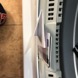 Precision Services - The gap can fit 3 credit cards. I put a paper in front to cover my cc #.. ;)