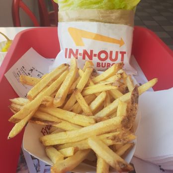 In-N-Out Burger - My problem hamburger with extra lettuce and fries. - Burgers Near Me - Glendale, California