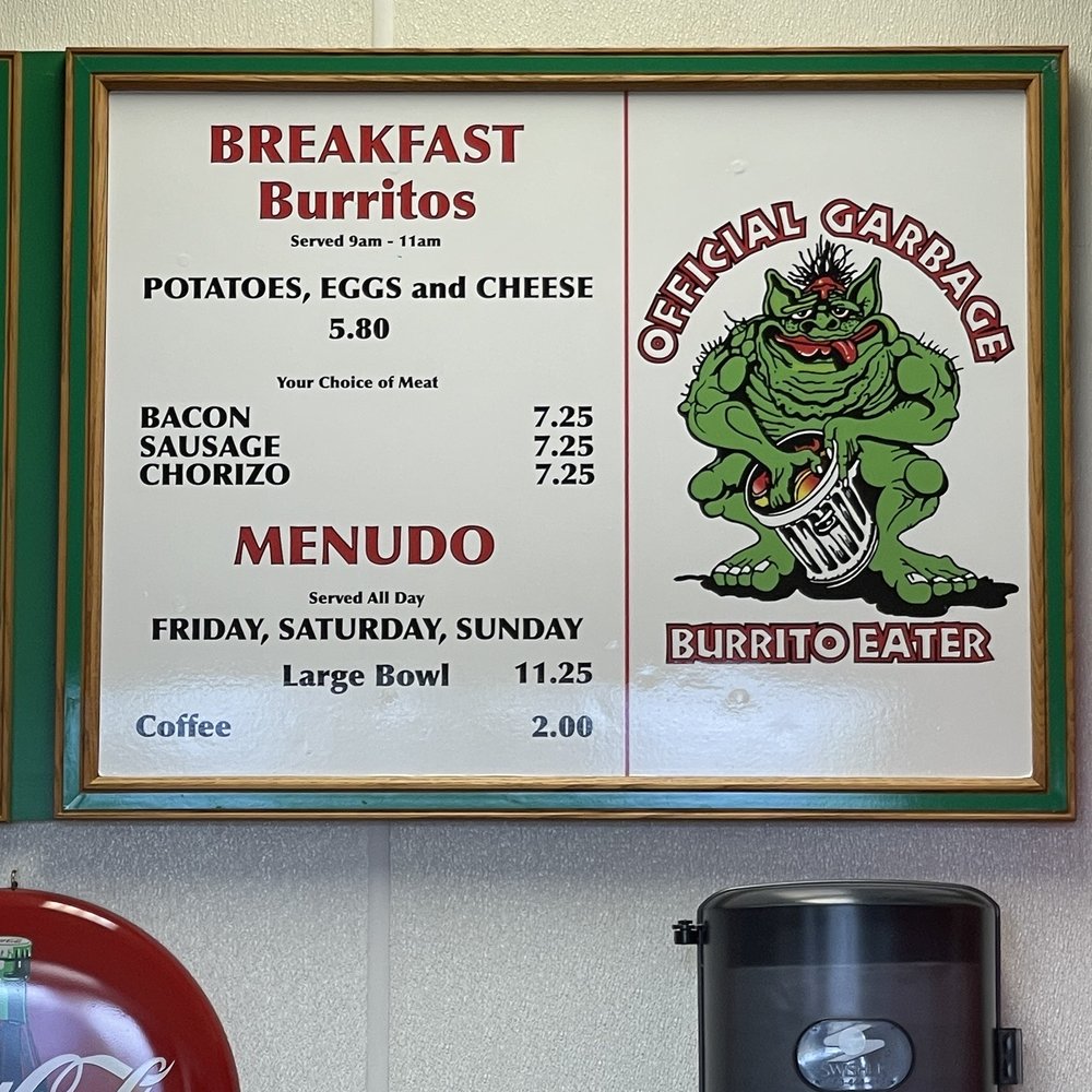 Rosa Maria's - a menu for breakfast - Mexican Near Me - Fontana, California