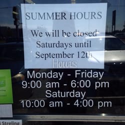 Closed on Saturdays