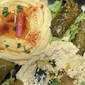 Layla's Lebanese Restaurant - Layla's Platter veggie platter Hummus - Lebanese Near Me - Lake Ridge, Virginia