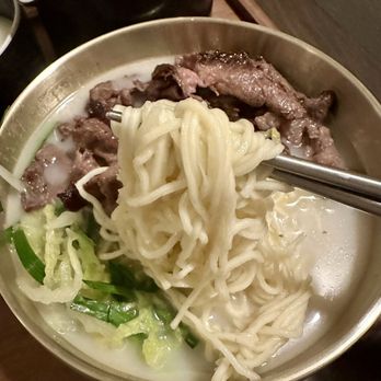 Andamiro - Beef gukbap with noodle - Korean Near Me - Brooklyn, New York