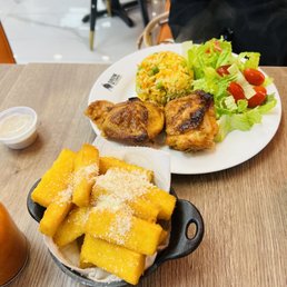 Steak Fries Fried Polenta
