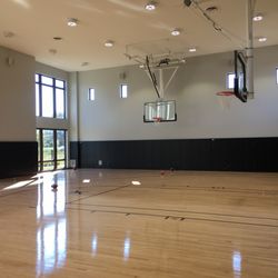 Basketball court sound system