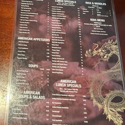 East West Restaurant - Menu