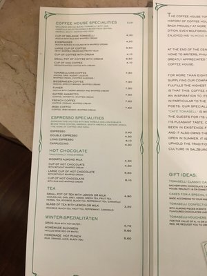 Menu photo 8 Cafe Tomaselli Salzburg, 5 Menu photo 8 Cafe Tomaselli Salzburg, 5