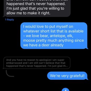 Meat Cleaver - Texts from the manager promising that she'd give me some more meat from a donated deer - Meat Shops Near Me - Denver, Colorado Meat Cleaver - Texts from the manager promising that she'd give me some more meat from a donated deer - Meat Shops Near Me - Denver, Colorado