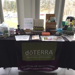 Stock's Manor - Our doTERRA Essential Oils table at the Move-a-Thon