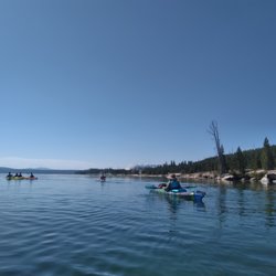 Prismatic Tours - Staying close to the shore for safety .