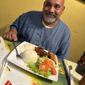 Pho Express - My honey with his favorite pork chop and egg with rice, eggrolls and a salad - Vietnamese Near Me - Long Beach, California Pho Express - My honey with his favorite pork chop and egg with rice, eggrolls and a salad - Vietnamese Near Me - Long Beach, California