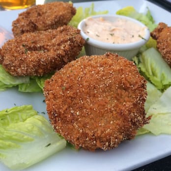 Fire By The Monon - Fried Green Tomatoes Appetizer. Yummy - American Near Me - Indianapolis, Indiana