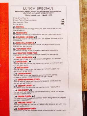 Menu photo 7 Tung Thong Thai Restaurant New York, NY Menu photo 7 Tung Thong Thai Restaurant New York, NY