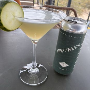 The Honeysuckle - Cucumber martini and local beer - Southern Near Me - Fischer, Texas The Honeysuckle - Cucumber martini and local beer - Southern Near Me - Fischer, Texas