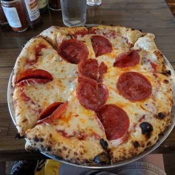 Peel Handcrafted Pizza - Pepperoni and Extra Cheese. Next time I know - they use enough cheese on a regular pizza. - Pizza Near Me - Frederick, Colorado Peel Handcrafted Pizza - Pepperoni and Extra Cheese. Next time I know - they use enough cheese on a regular pizza. - Pizza Near Me - Frederick, Colorado