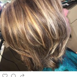 Charles & Company - Single process, partial highlight & lowlight, haircut & blowout by Jackie.