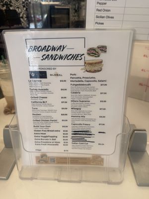 Menu photo 1 Broadway Sandwiches Laguna Beach, CA Menu photo 1 Broadway Sandwiches Laguna Beach, CA