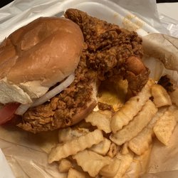 Martin’s Chicken & Waffles - Nashville Hot Chicken Sandwich