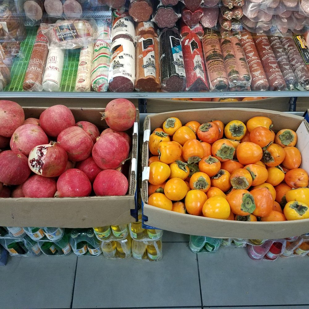 Ararat Market - Pomegranates and persimmons, my two favorite Fall fruits. - Armenian Near Me - Clovis, California