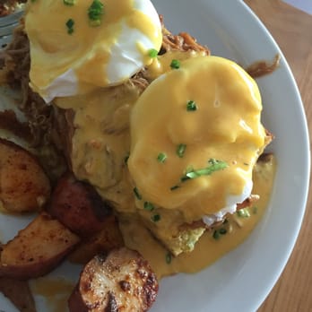 Blue Collar - Pulled pork Benedict--$17--highly recommended. - Comfort Food Near Me - Miami, Florida