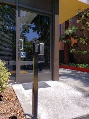 Access control system installation - Access control system installation with electrified panic bar, Norton EZ operator, card reader, remote control button from receptionist, Access control system installation - Access control system installation with electrified panic bar, Norton EZ operator, card reader, remote control button from receptionist,