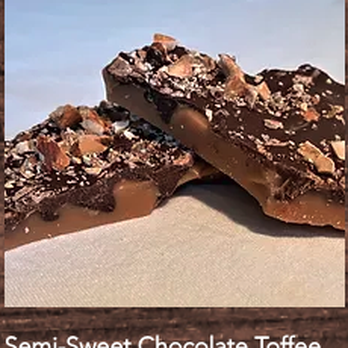 Sinful Sweets by Stacie - Semi-sweet chocolate Toffee
Order online Today! - Candy Stores Near Me Sinful Sweets by Stacie - Semi-sweet chocolate Toffee
Order online Today! - Candy Stores Near Me