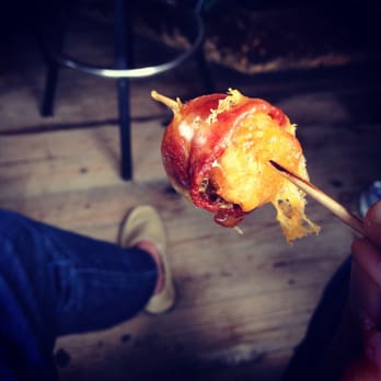 El Bait Shop - Bacon wrapped tater tots with cheddar and jalapeño - Bars Near Me - Des Moines, Iowa El Bait Shop - Bacon wrapped tater tots with cheddar and jalapeño - Bars Near Me - Des Moines, Iowa