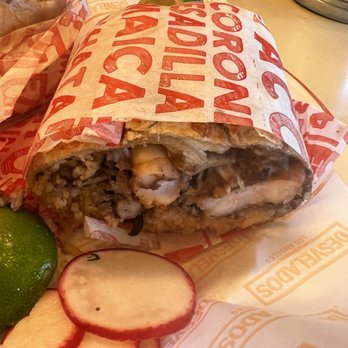 Desvelados - BRICK BURRITO - Shrimp - Mexican Near Me - Glendale, California Desvelados - BRICK BURRITO - Shrimp - Mexican Near Me - Glendale, California