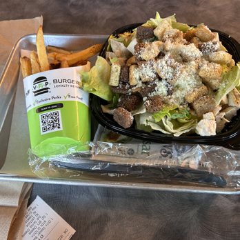 BurgerFi - Salad with Chicken - Burgers Near Me - Windermere, Florida