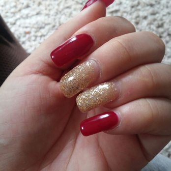 Blink Blink Nails - Kinda looks like my gold nails need a fill - Nail Salons Near Me - Gilroy, California