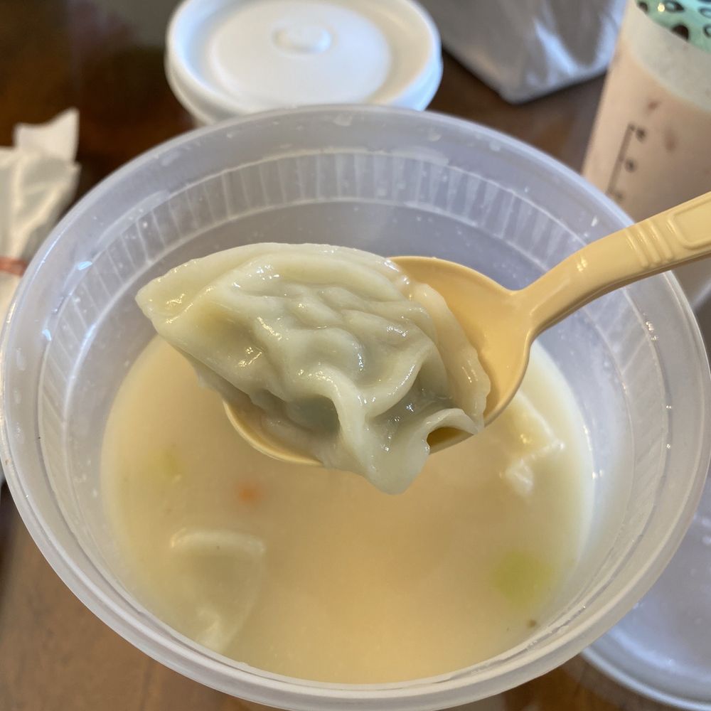Dumpling bigger than the spoon!