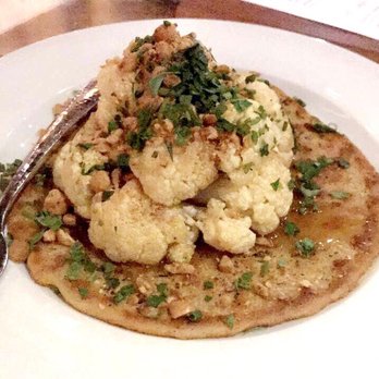 Vidrio - Cauliflower Socca Heaven (with lemon caramel and hazelnuts) - Mediterranean Near Me - Raleigh, North Carolina Vidrio - Cauliflower Socca Heaven (with lemon caramel and hazelnuts) - Mediterranean Near Me - Raleigh, North Carolina
