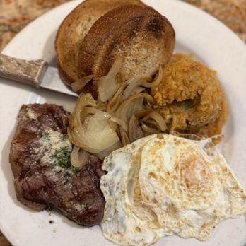 PJ's Pancake House - Princeton - Steak & Eggs Over Medium and Toasted Rye - Diners Near Me - Princeton, New Jersey