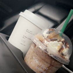 Starbucks - My vanilla crème and frapp