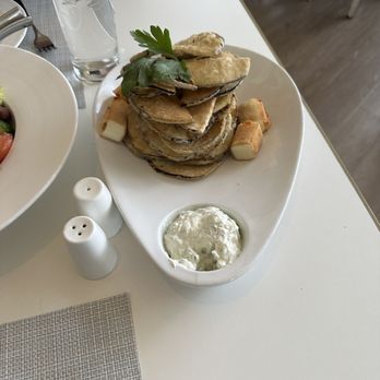 Kyma - Zucchini Kyma Chips- amazing! - Seafood Near Me - Roslyn, New York