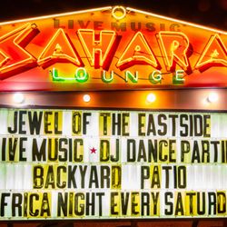 Sahara Lounge - Marquee says it all!