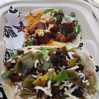 Big Star - Taco de Panza in the back Taco de Chorizo Discada in the front - Mexican Near Me - Chicago, Illinois