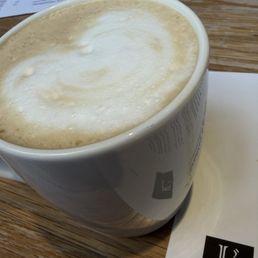 Cafe latte with French Syrup (caramel)