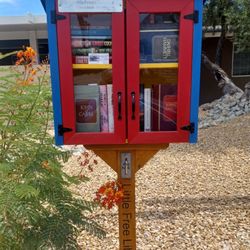Little Free Library - This is the updated LFL with its new doorway.