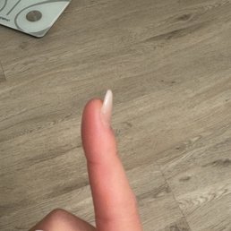 As you can see the gel x extension was not properly placed and entirely rushed