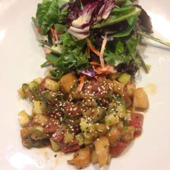 Anaba Sushi - Hawaiian Poke with side salad OMG - Japanese Near Me - Glendora, California