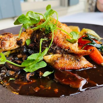 Sainte-George Restaurant - Pesto & mushroom chicken - Modern European Near Me - St. Augustine, Florida