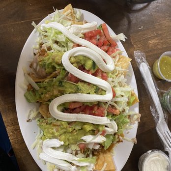 El Charro Authentic - The super chicken nachos  They use fresh fried corn tortillas for this & its sooooo goood! - Mexican Near Me - Arcadia, Florida