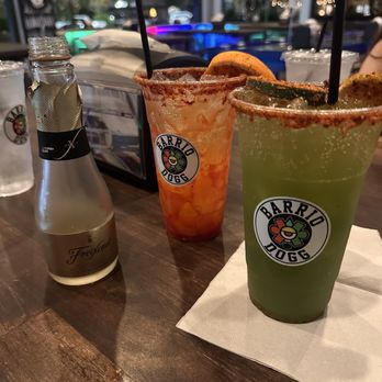 Barrio Dogg - La toxica & la chimosa drinks wine base but very good - Hot Dogs Near Me - San Antonio, Texas