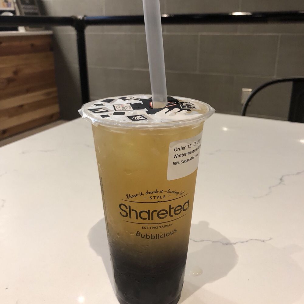 Sharetea - Wintermelon w/ lemon juice + boba - Bubble Tea Near Me - Beaverton, Oregon Sharetea - Wintermelon w/ lemon juice + boba - Bubble Tea Near Me - Beaverton, Oregon
