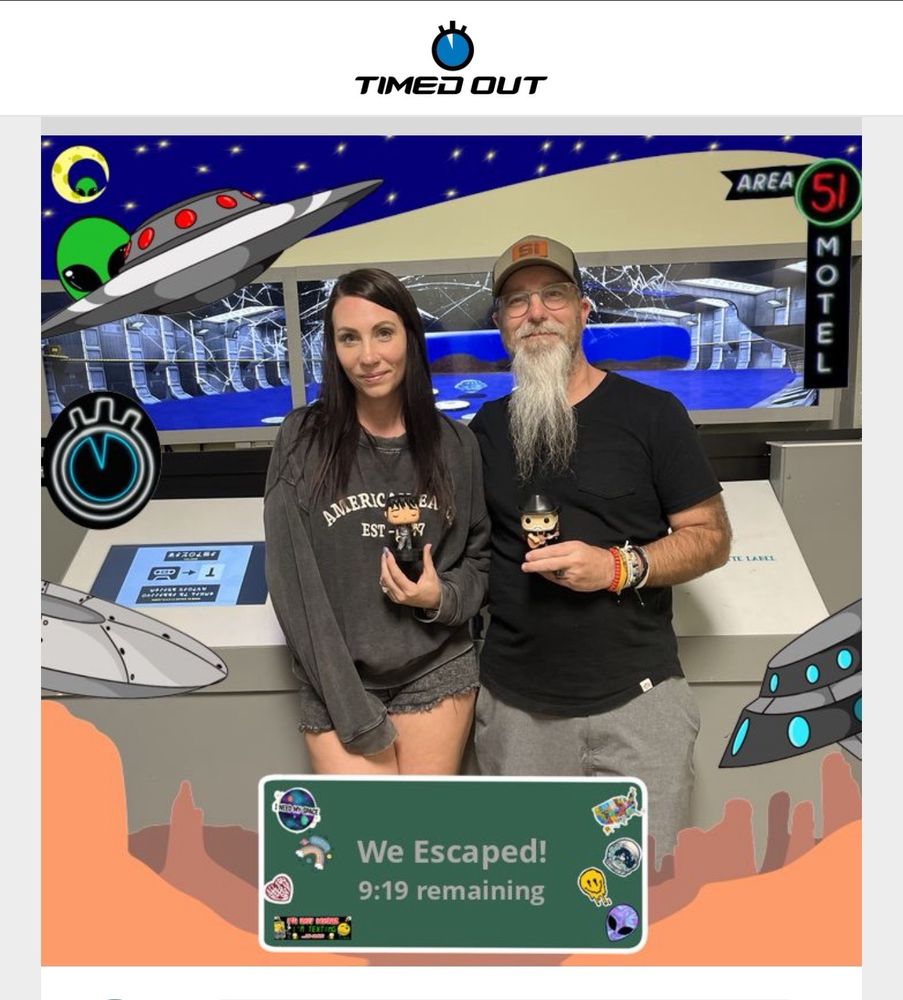 Timed Out Escape Logo