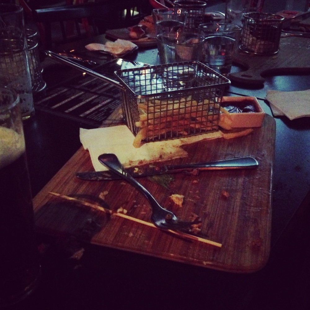 Dinner well finished.