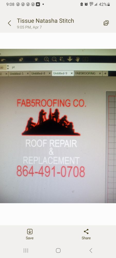 Slide of Fab 5 Roofing