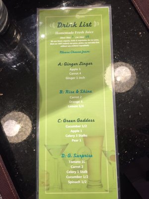 Menu photo 7 GreenGinger Greenwood, IN