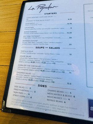 Menu photo 2 La Popular Hollywood Hollywood, CA Menu photo 2 La Popular Hollywood Hollywood, CA